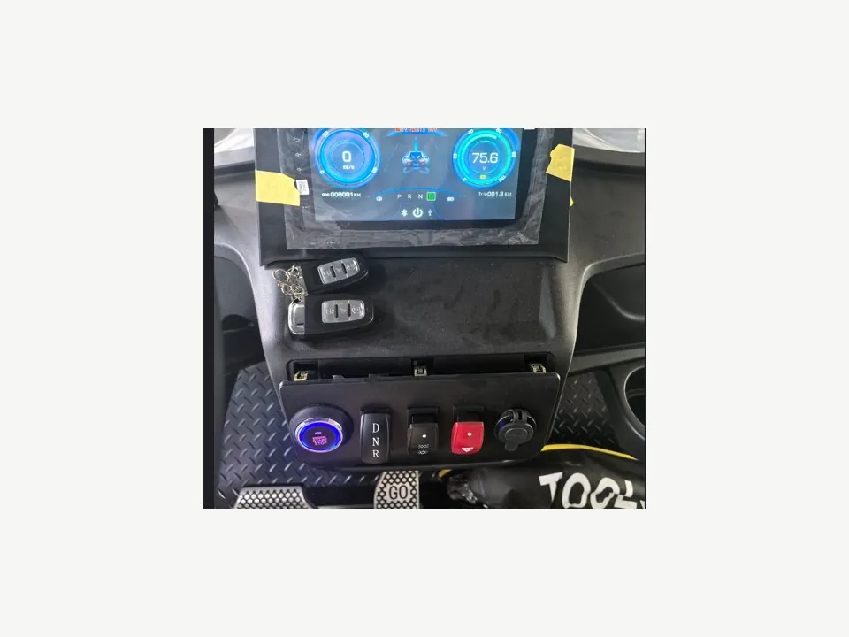 Benny golf cart control dashboard detail