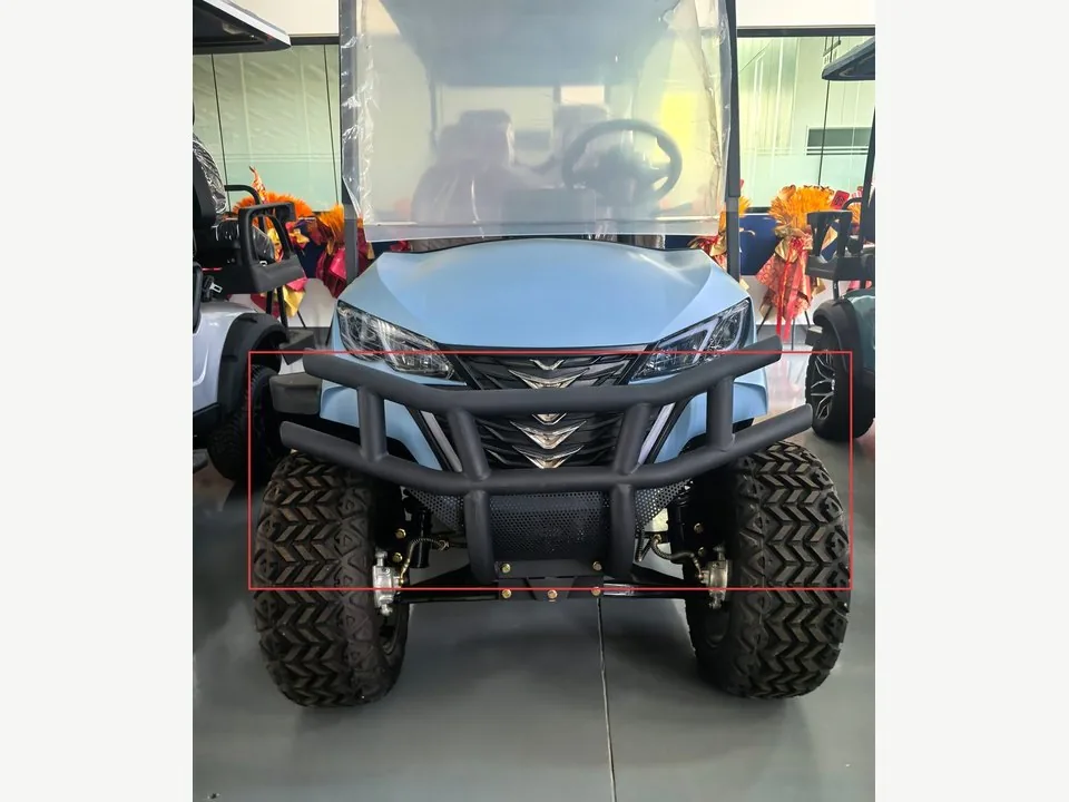 Benny golf cart front bumper detail