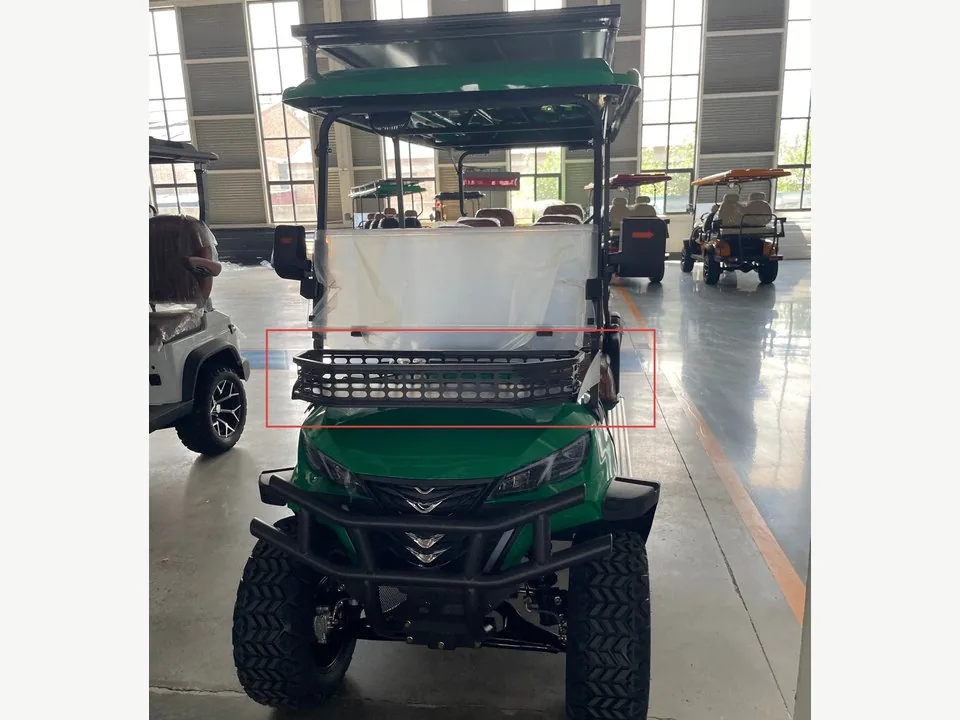 Benny golf cart front storage basket detail
