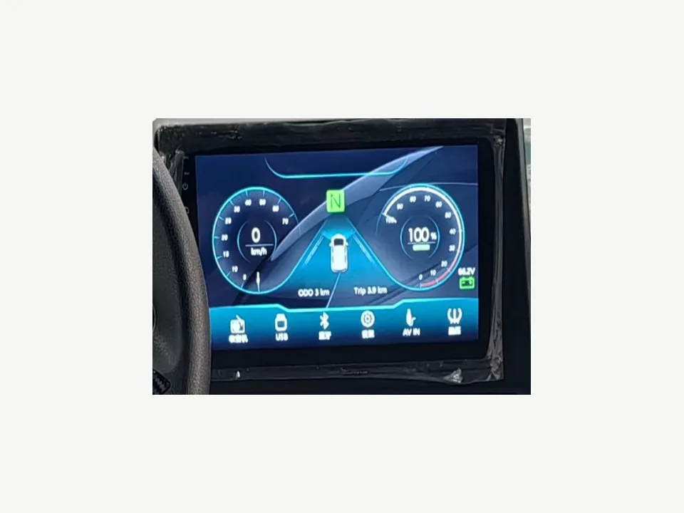 Benny golf cart large-screen dashboard detail