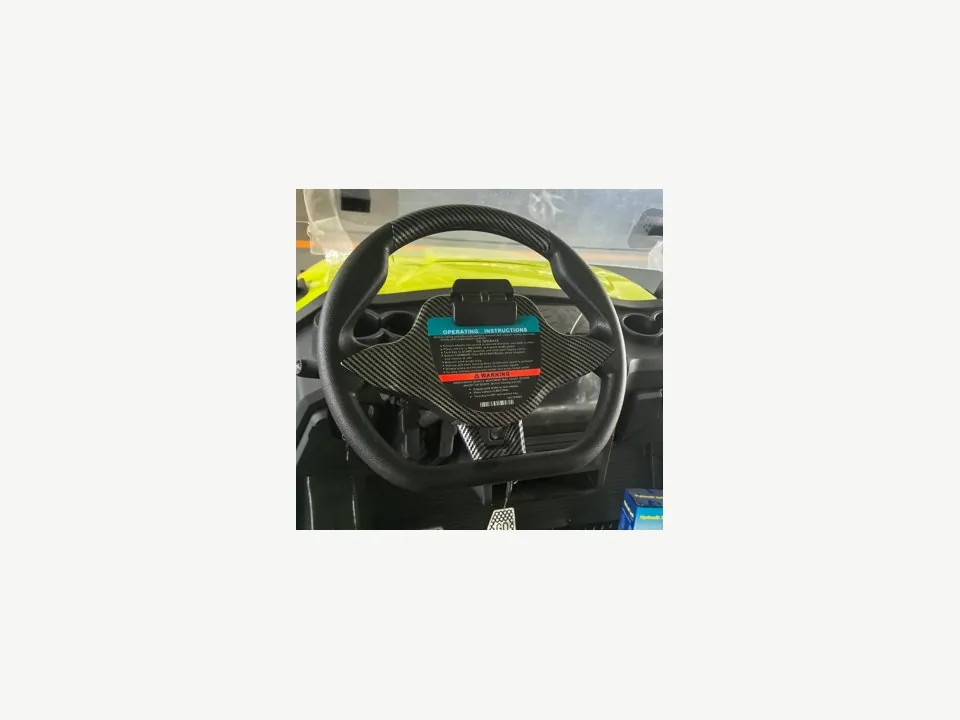 Benny golf cart sport steering wheel detail